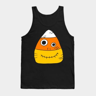 Zombie Candy Corn Halloween Graphic Tank Top